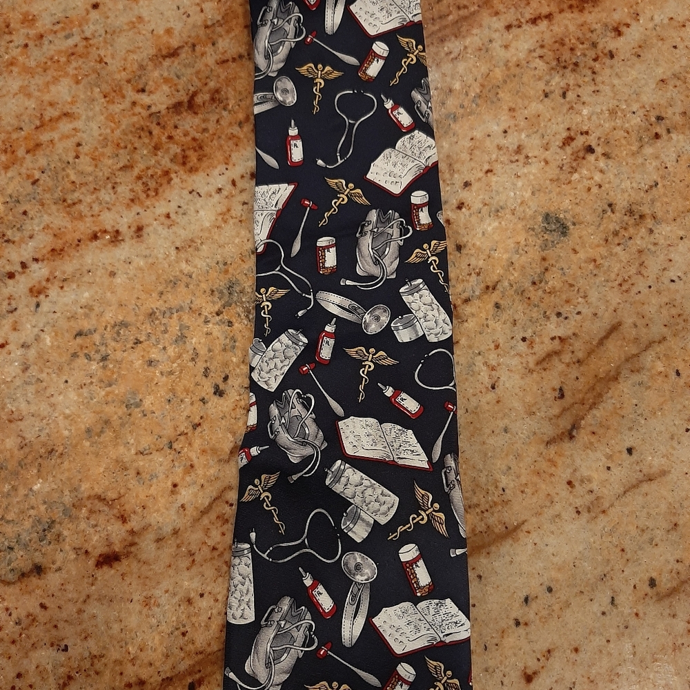 Men's Medical Silk Tie